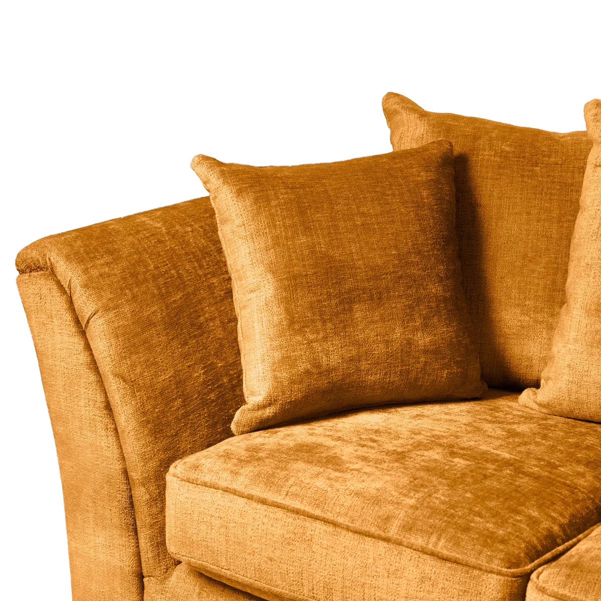 Giovanna Chenille 2 Seater Sofa Amber Gold – image 6