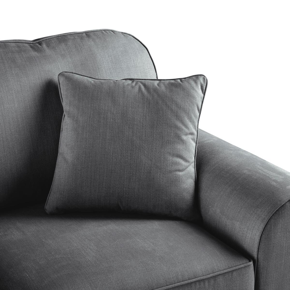 Morello 2 Seater Sofa Brushed Plain Fabric Brushed Plain Pewter – image 5