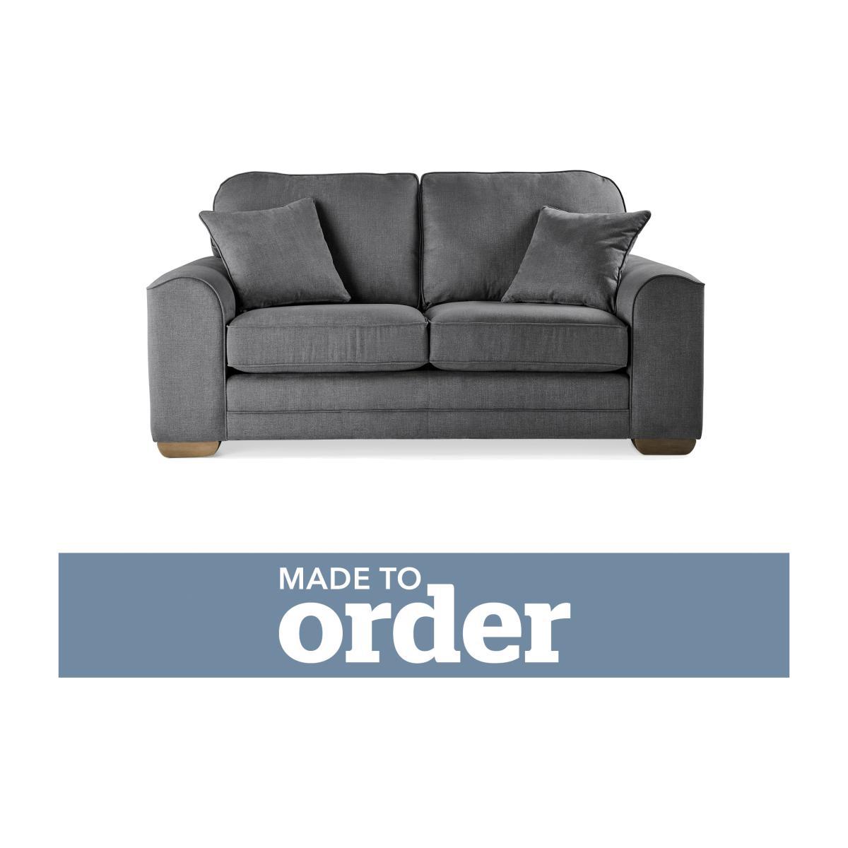 Morello 2 Seater Sofa Brushed Plain Fabric Brushed Plain Pewter – image 1