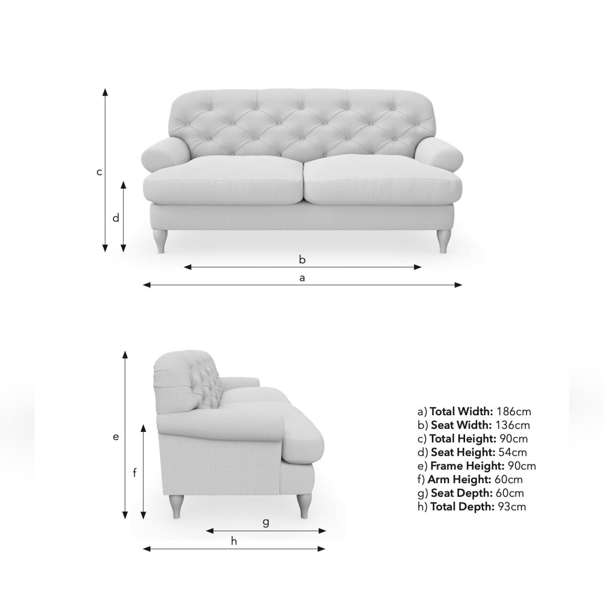 Canterbury 2 Seater Sofa Tonal Weave Natural – image 9