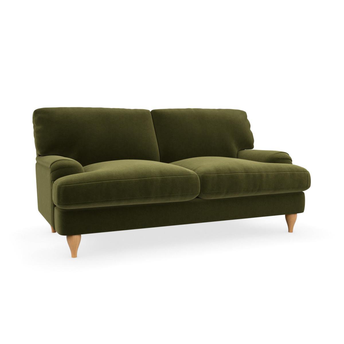 Darwin Luxury Velvet 2 Seater Sofa Luxury Velvet Olive – image 2
