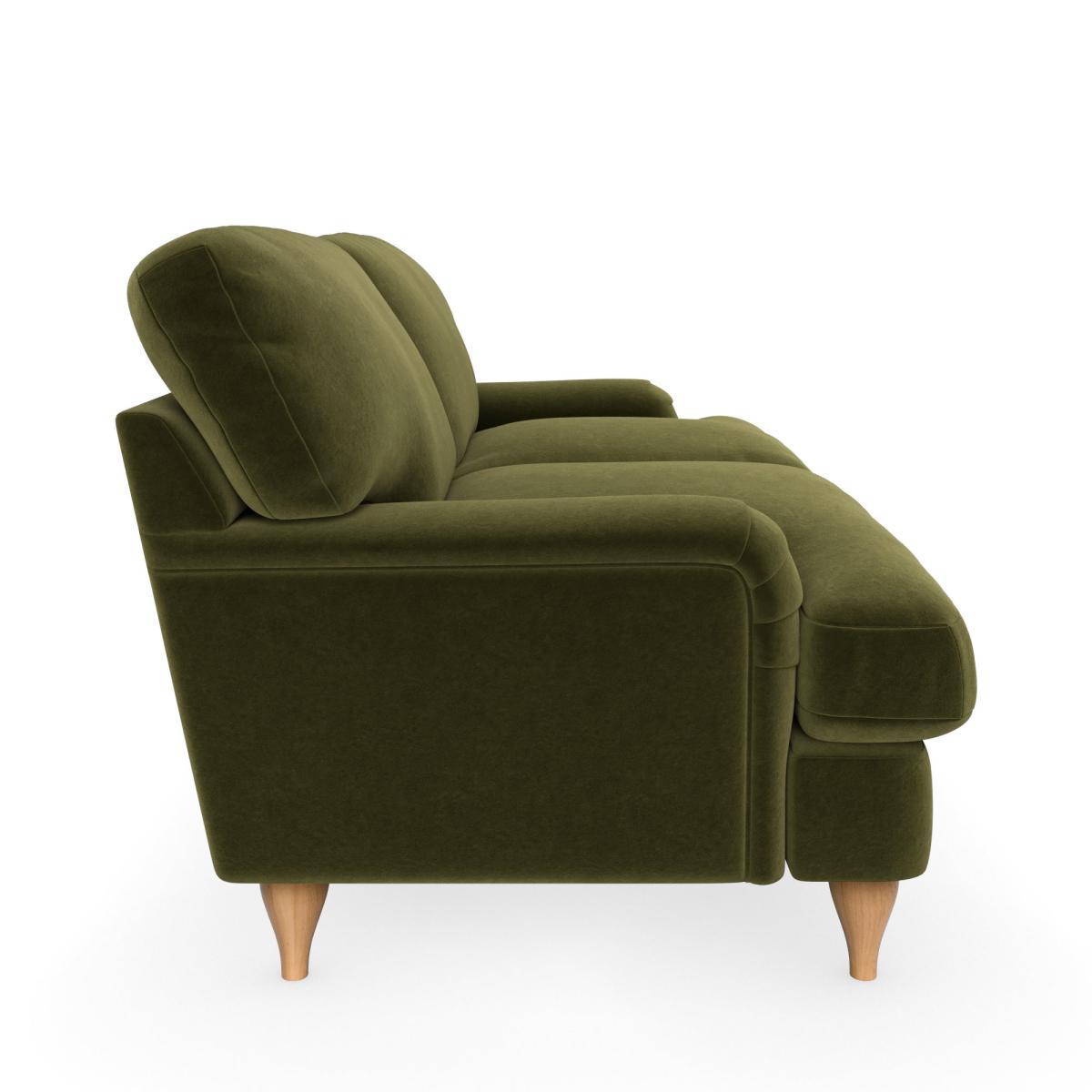 Darwin Luxury Velvet 2 Seater Sofa Luxury Velvet Olive – image 4