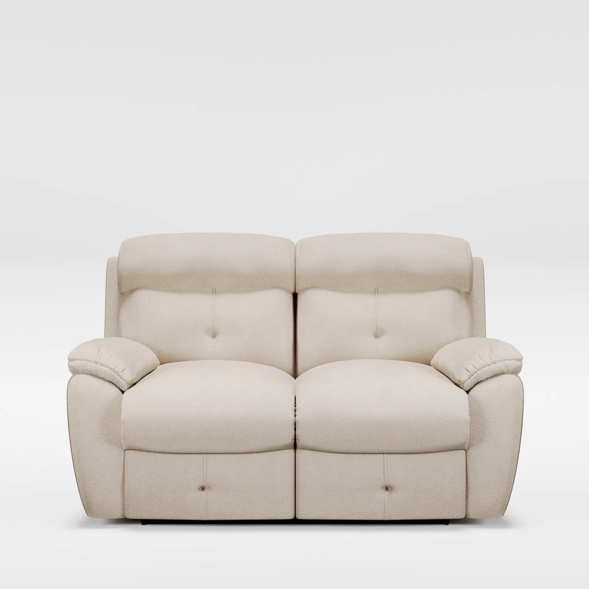 Abbotsbury 2 Seater Manual Recliner Sofa Chenille Sand – image 9