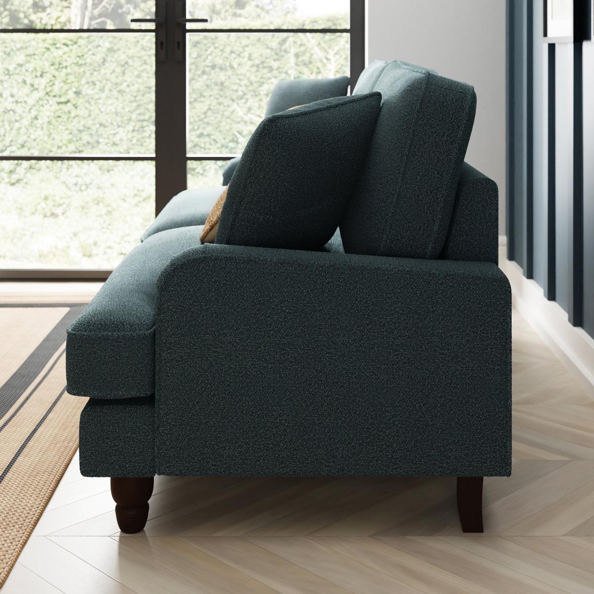 Beatrice Chunky Soft Chenille 2 Seater Sofa Chunky Soft Chenille Pacific – image 4