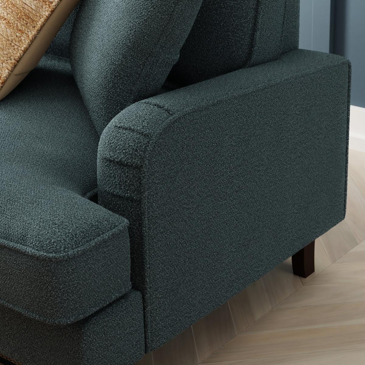 Beatrice Chunky Soft Chenille 2 Seater Sofa Chunky Soft Chenille Pacific – image 6