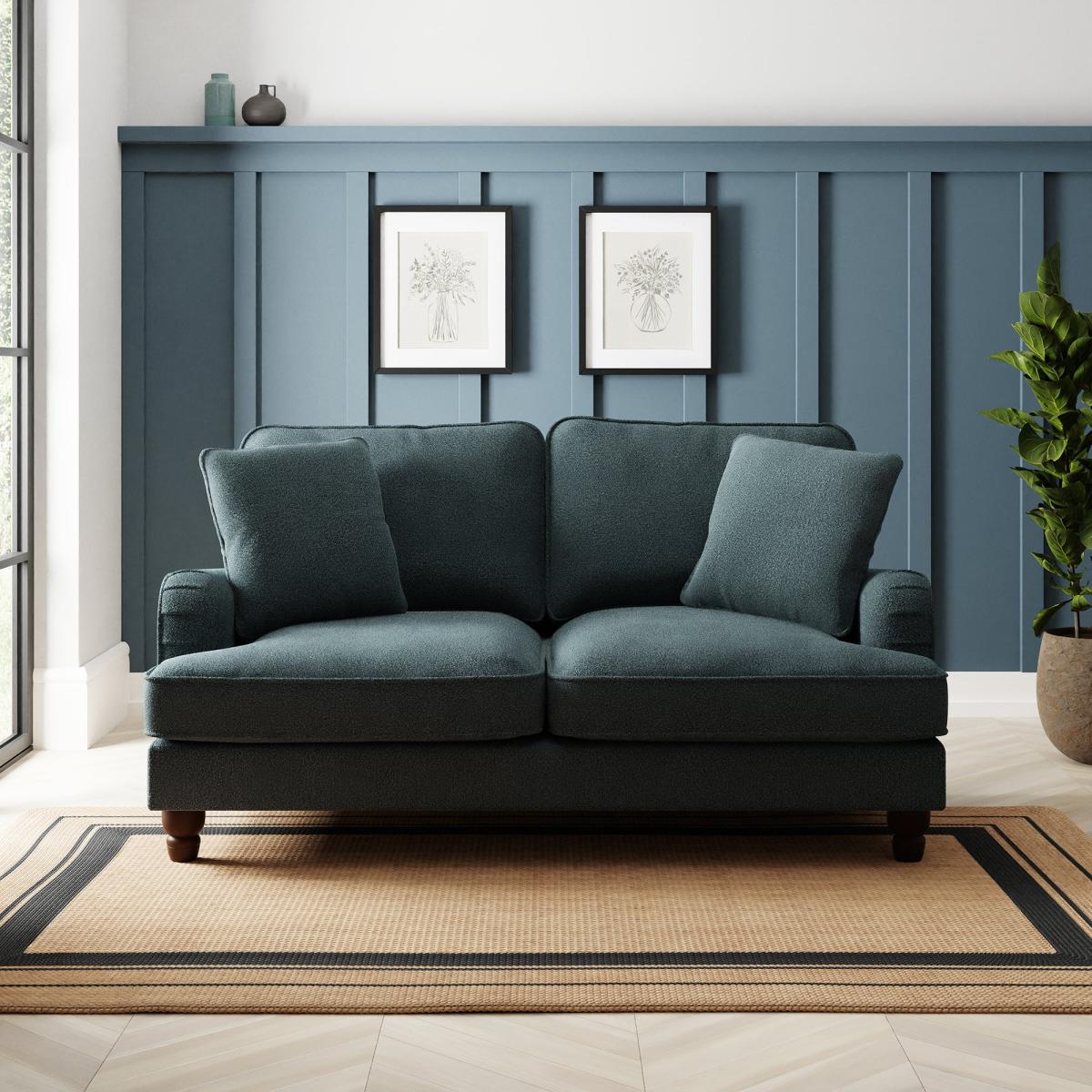 Beatrice Chunky Soft Chenille 2 Seater Sofa Chunky Soft Chenille Pacific – image 1