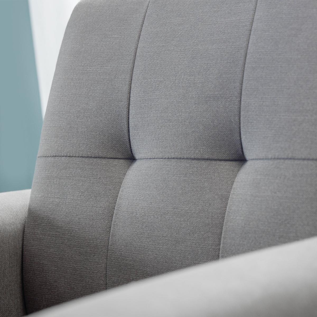 Monza Linen Small 2 Seater Sofa Grey – image 3