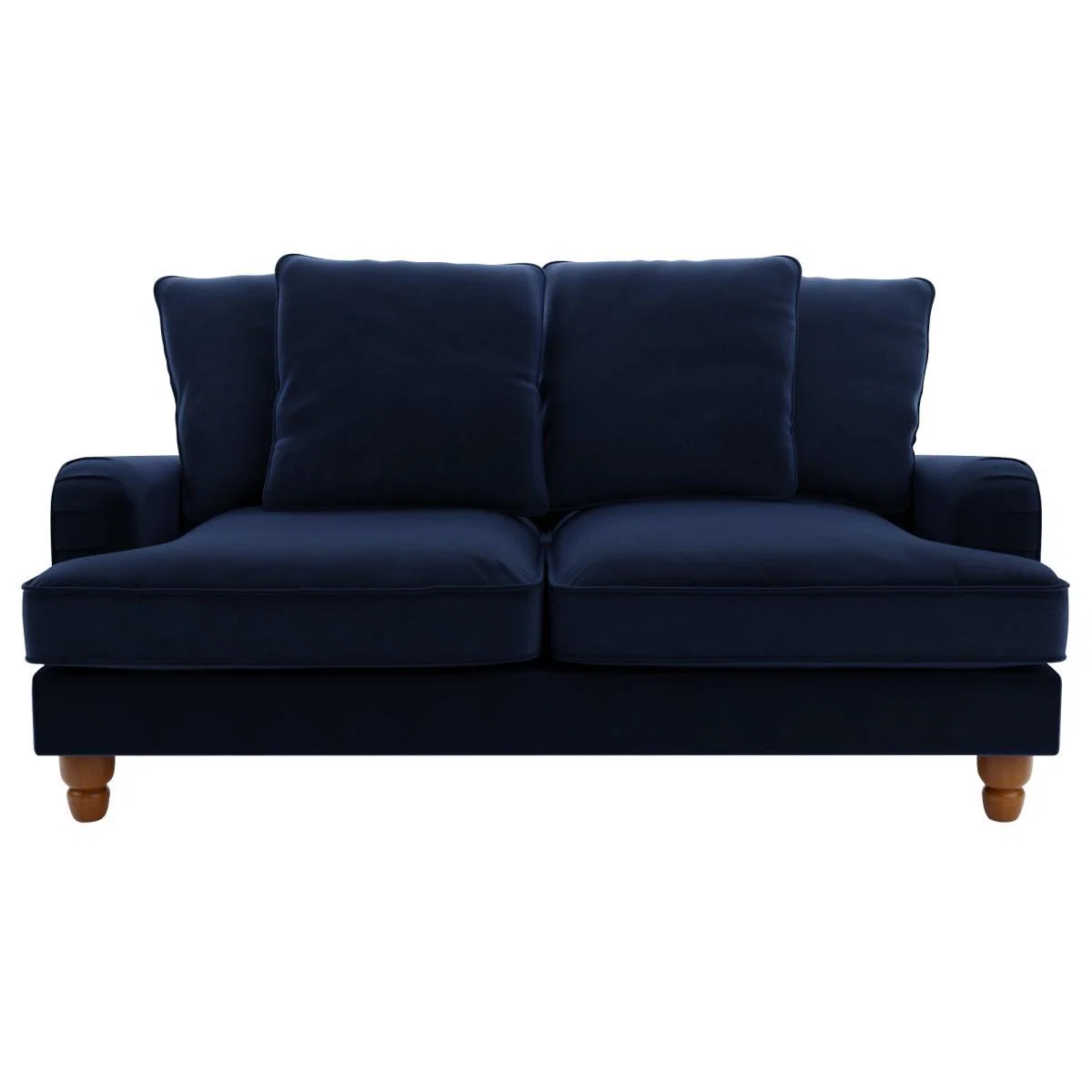 Beatrice Velvet Scatter Back 2 Seater Sofa Taupe – image 3