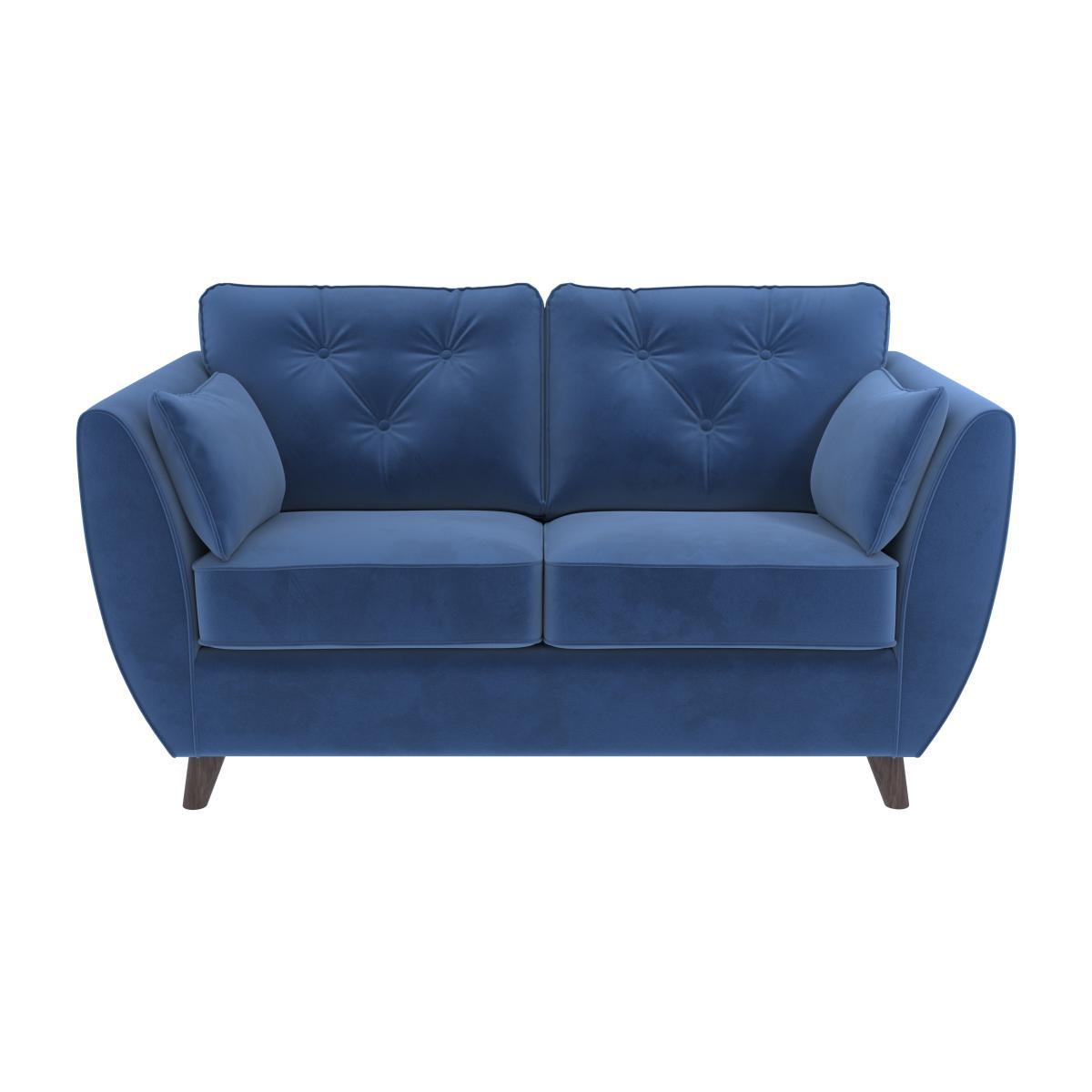 Dalston Velvet 2 Seater Sofa Marine (Blue) – image 1