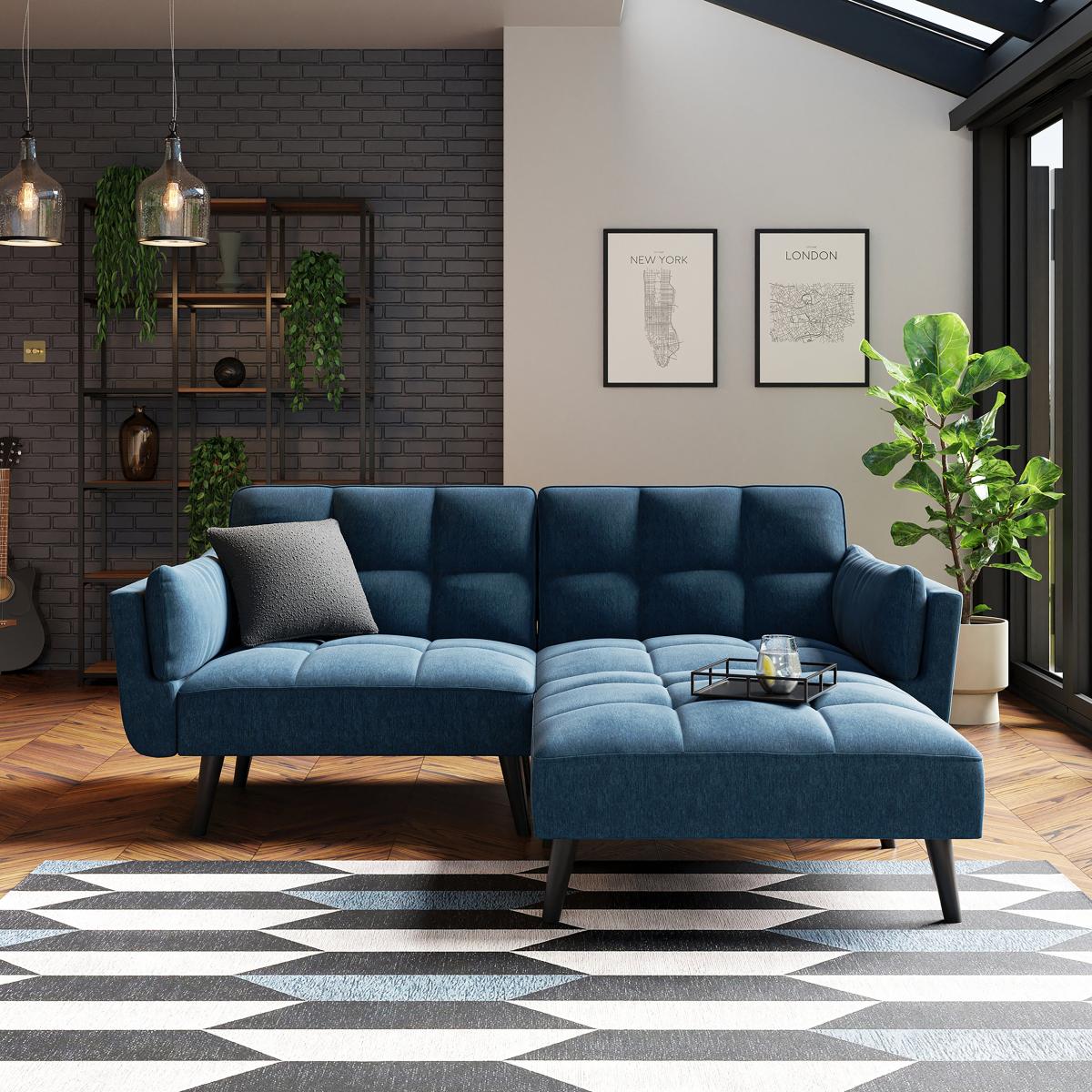 Colton Flatweave Clic Clac Chaise Navy (Blue) – image 1