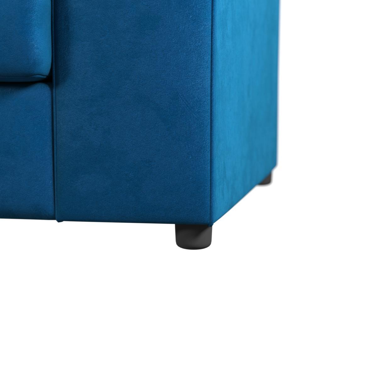 Blake Soft Velvet 2 Seater Sofa Royal Blue – image 7