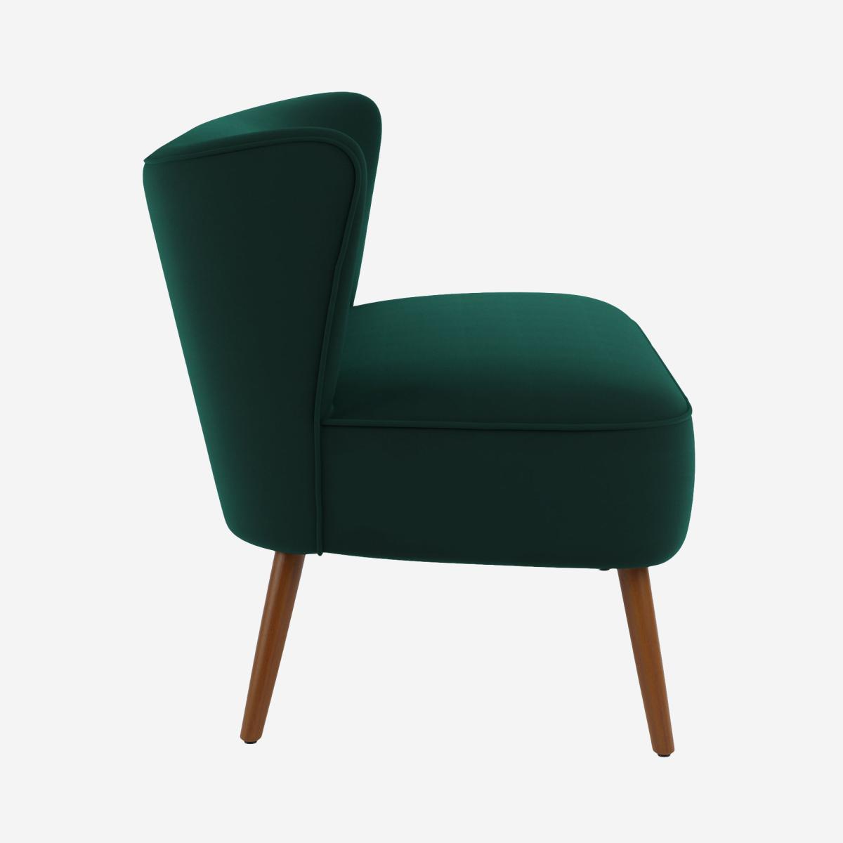 Eliza Velvet 2 Seater Compact Sofa Bottle (Green) – image 4