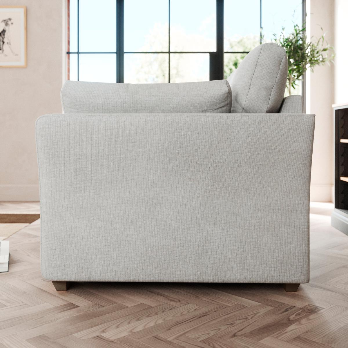 Blakeney 2 Seater Sofa Tonal Weave Silver – image 3