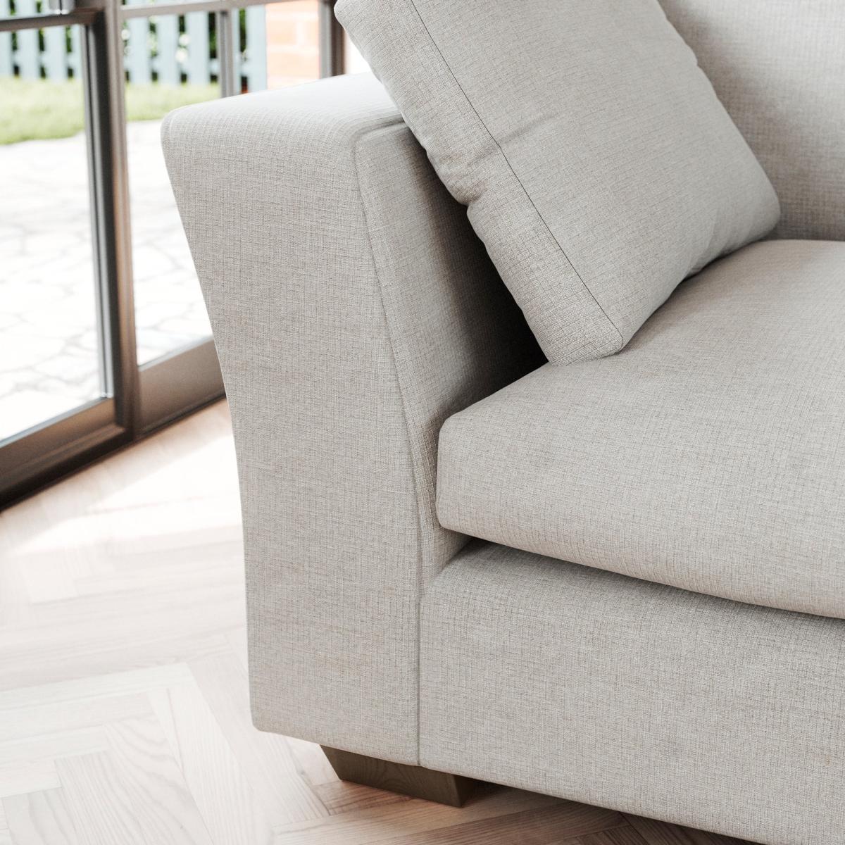 Blakeney 2 Seater Sofa Tonal Weave Silver – image 5