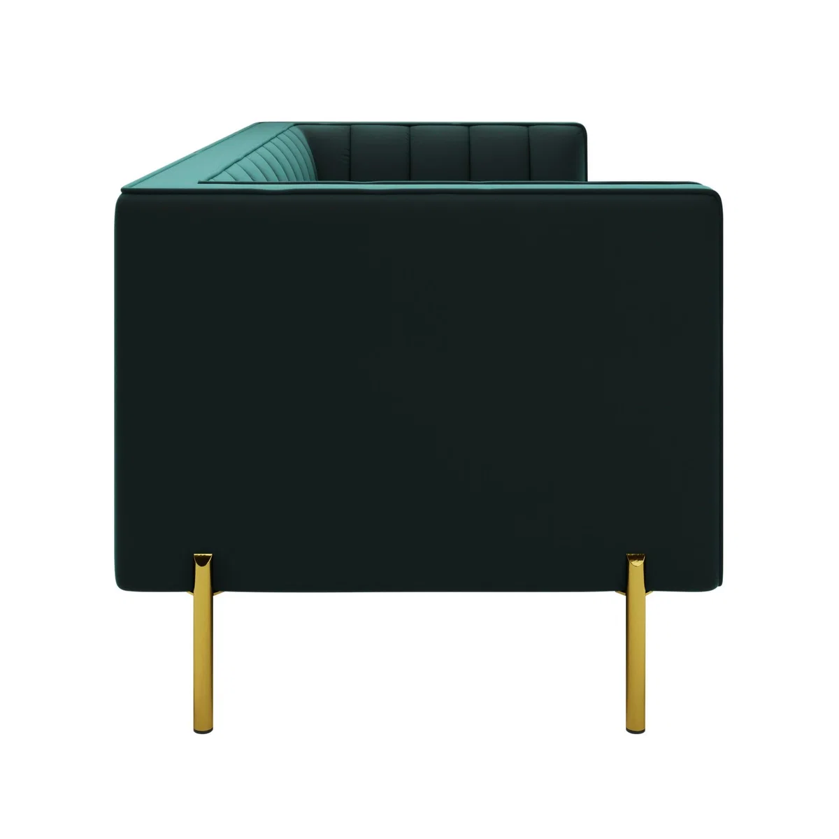 Bellamy Luxe Velvet 2 Seater Sofa Green – image 4