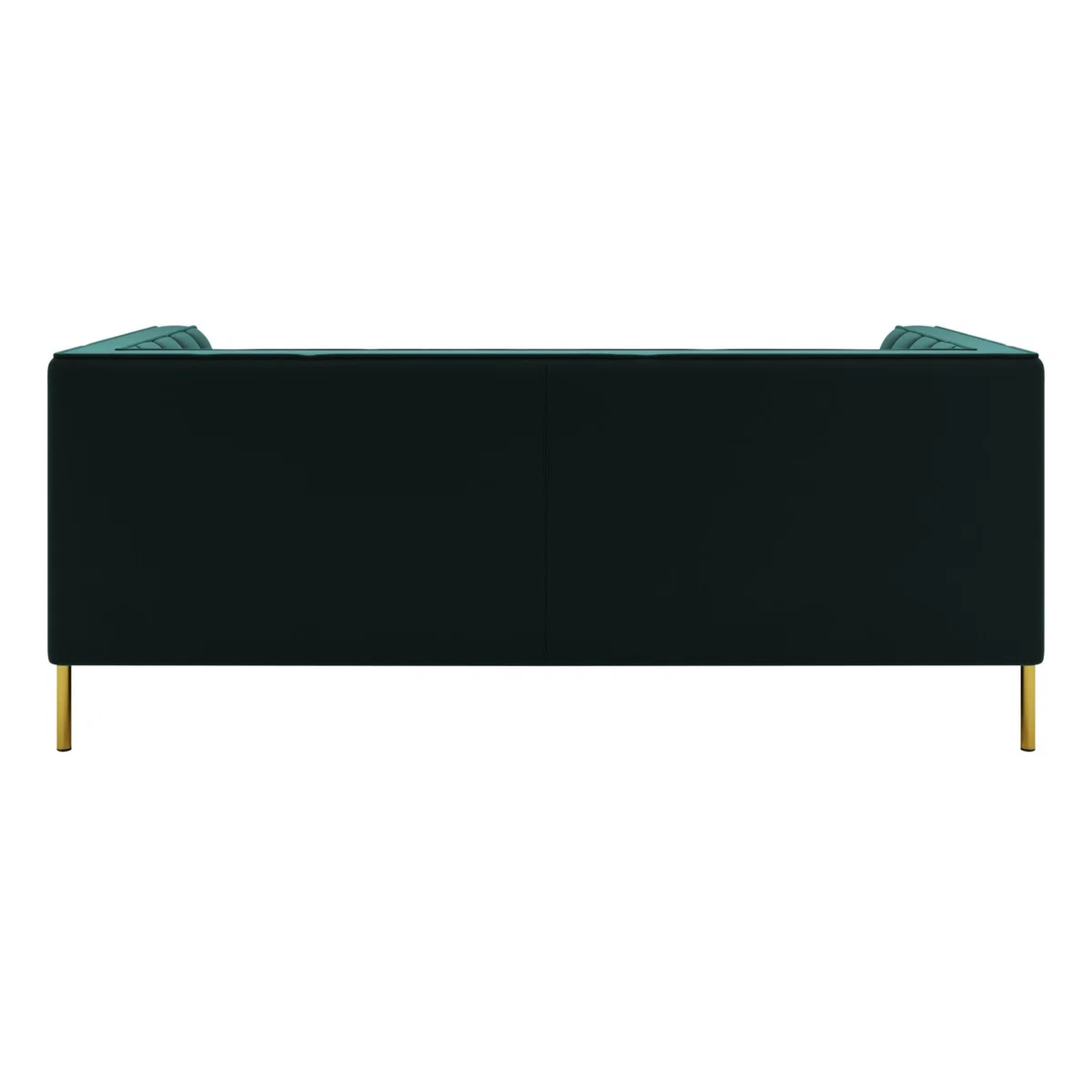Bellamy Luxe Velvet 2 Seater Sofa Green – image 5