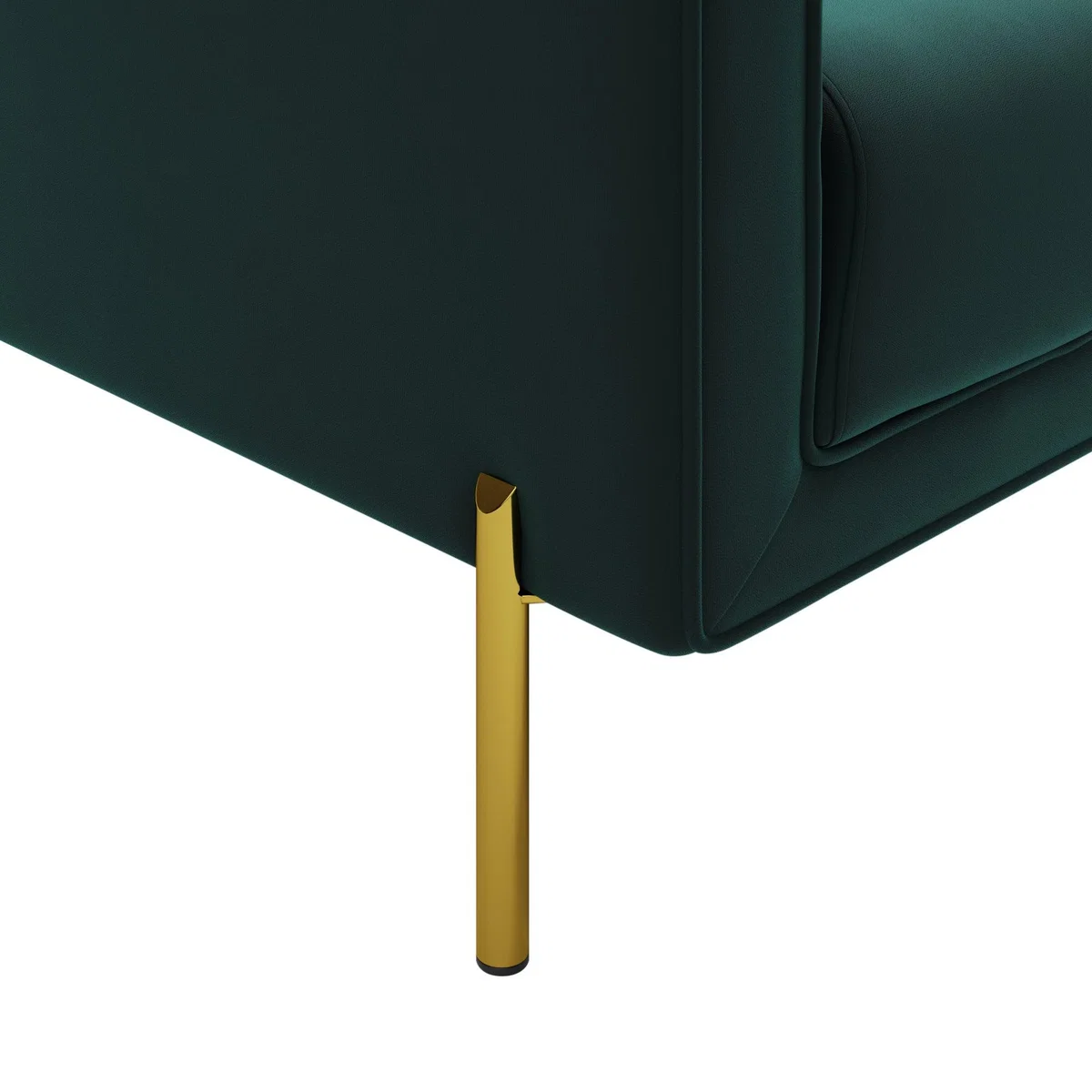 Bellamy Luxe Velvet 2 Seater Sofa Green – image 6