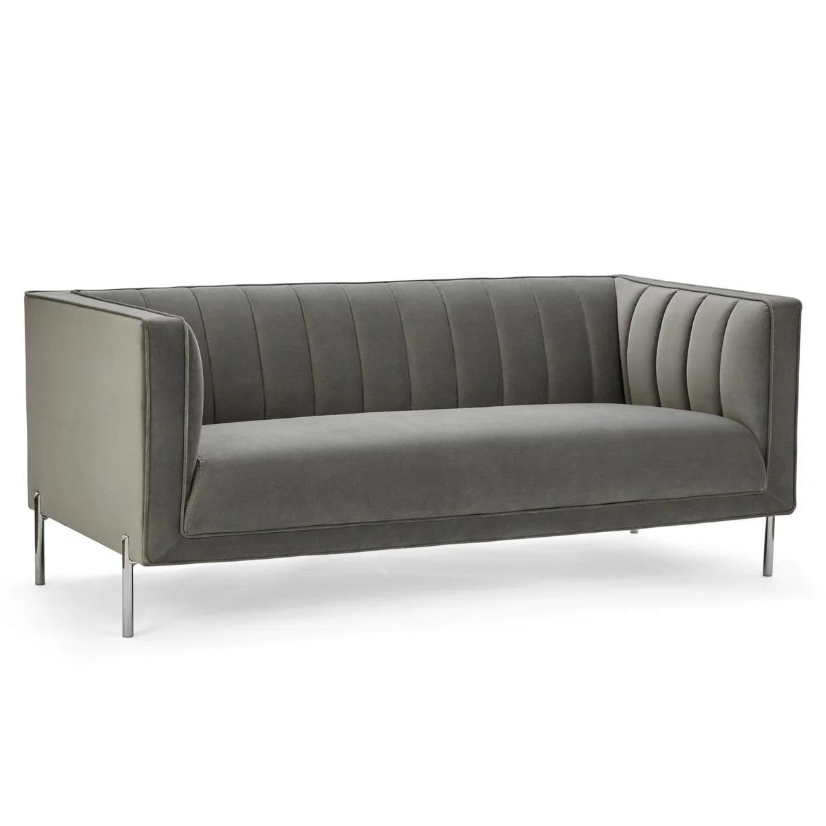 Bellamy Luxe Velvet 2 Seater Sofa Green – image 9