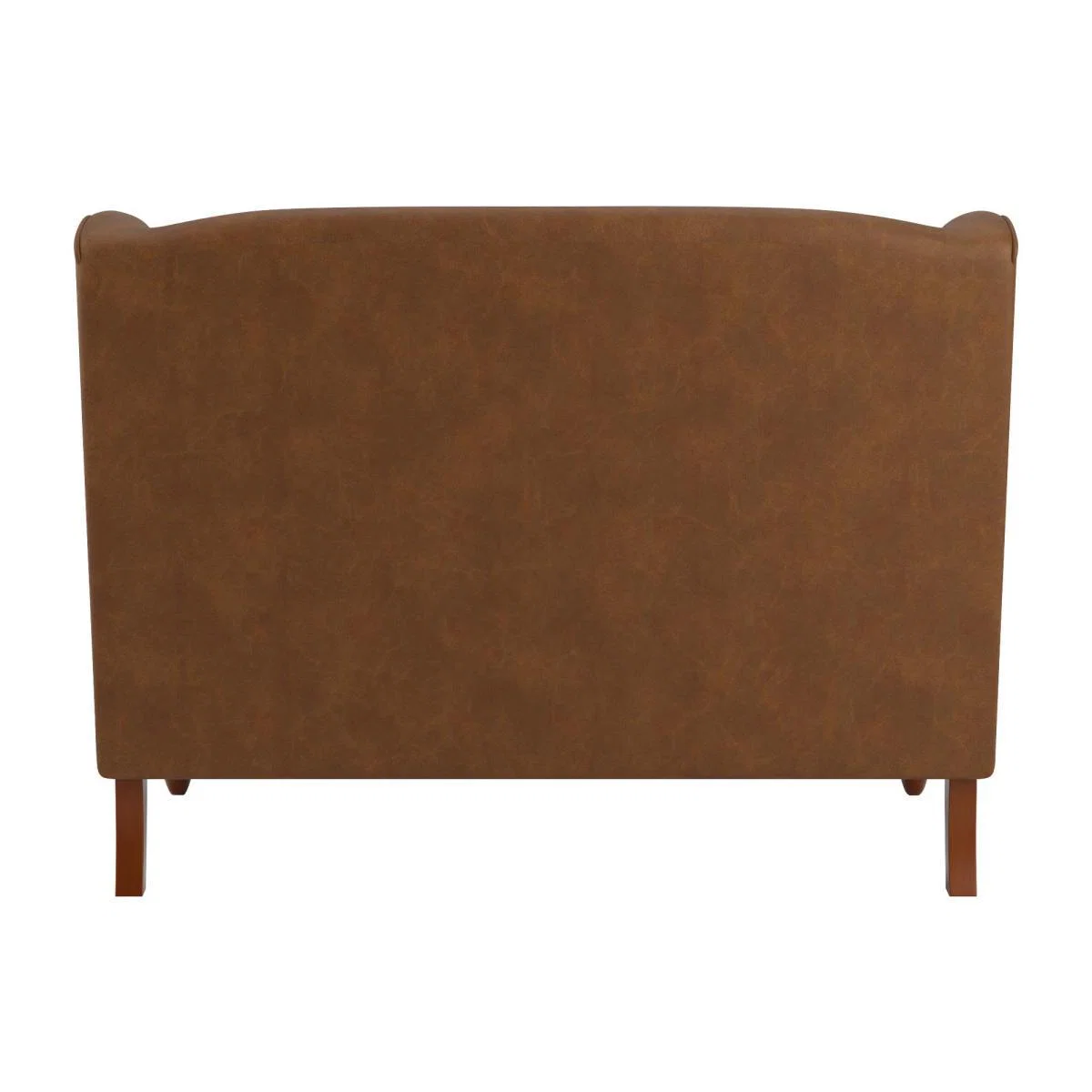 Oswald Mocha Faux Leather Compact 2 Seater Sofa Mocha – image 5