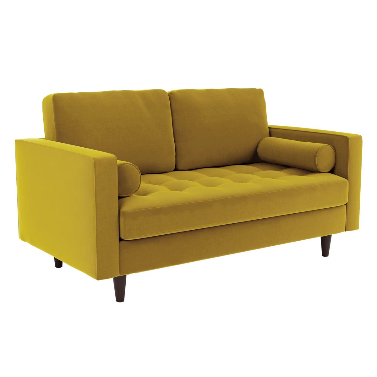 Zoe Velvet 2 Seater Sofa Honey (Yellow) – image 3