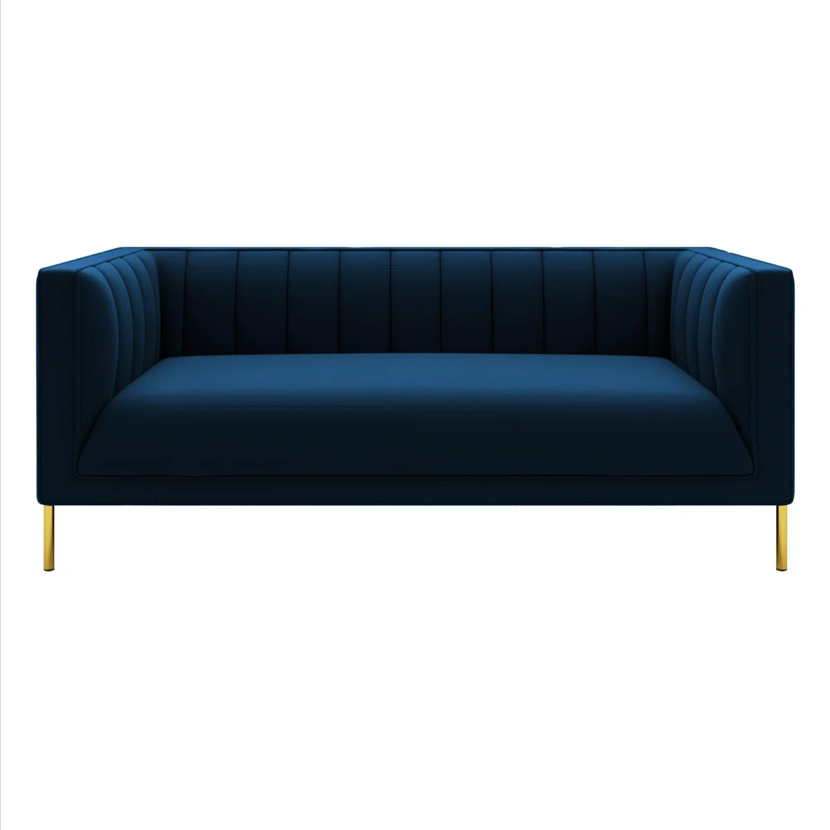 Bellamy Luxe Velvet 2 Seater Sofa Luxe Navy – image 3