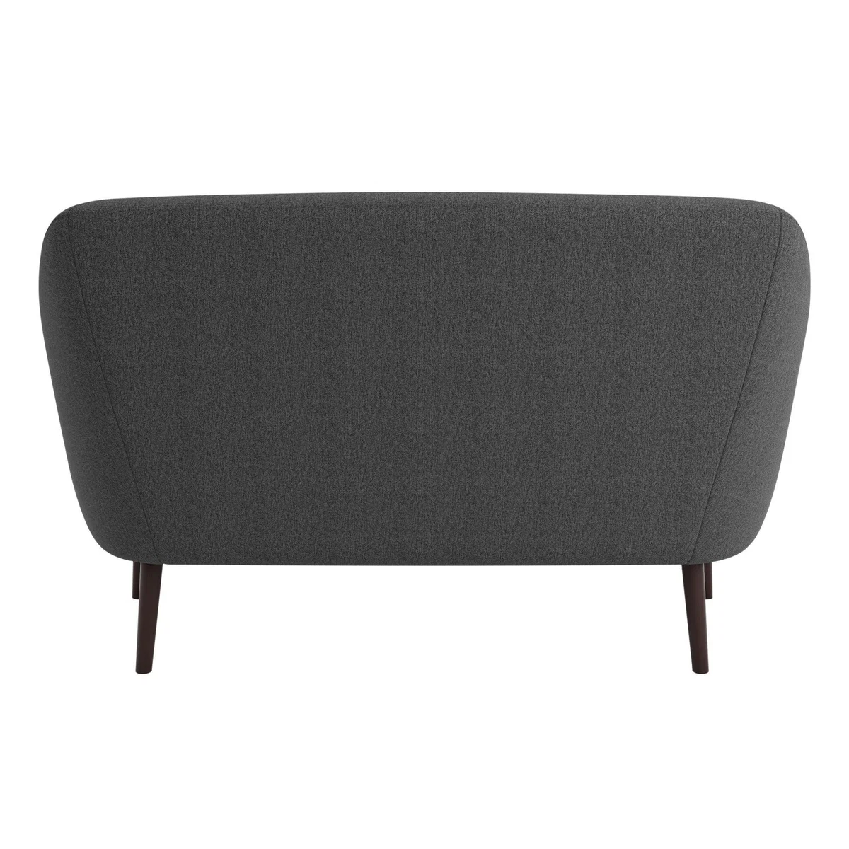 Eddie Luna Fabric 2 Seater Compact Tub Sofa Charcoal – image 5