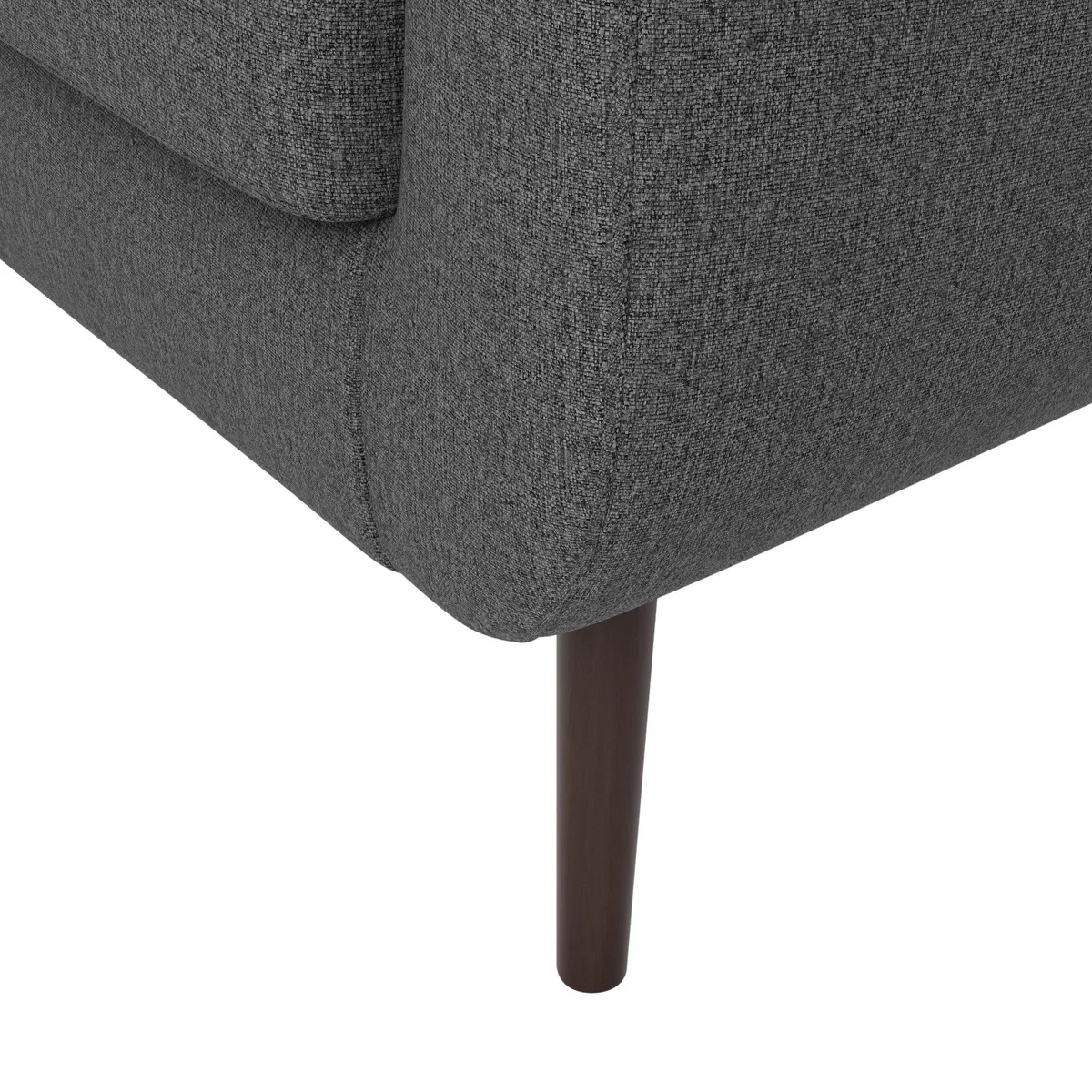 Eddie Luna Fabric 2 Seater Compact Tub Sofa Charcoal – image 8