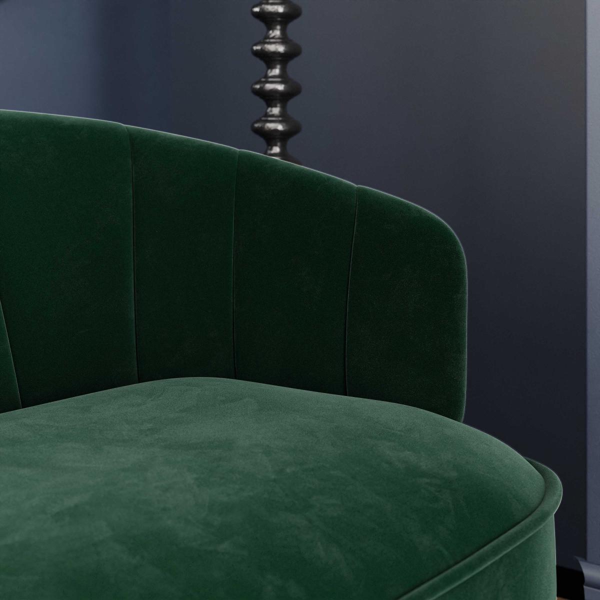 Matilda Velvet 2 Seater Sofa Velvet Bottle Green – image 2