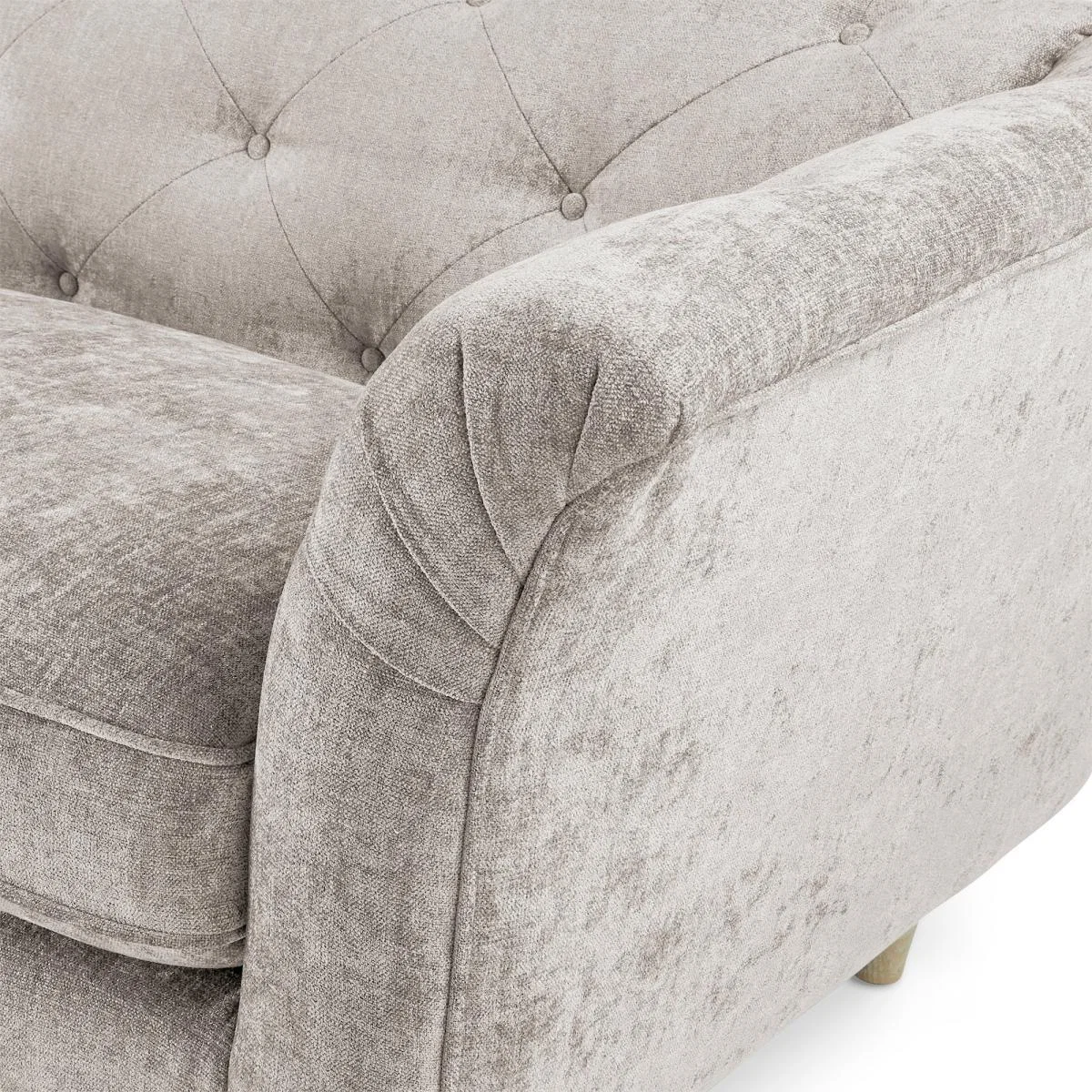 Jaipur 2 Seater Sofa Luxury Chenille Premium Chenille Grey – image 6