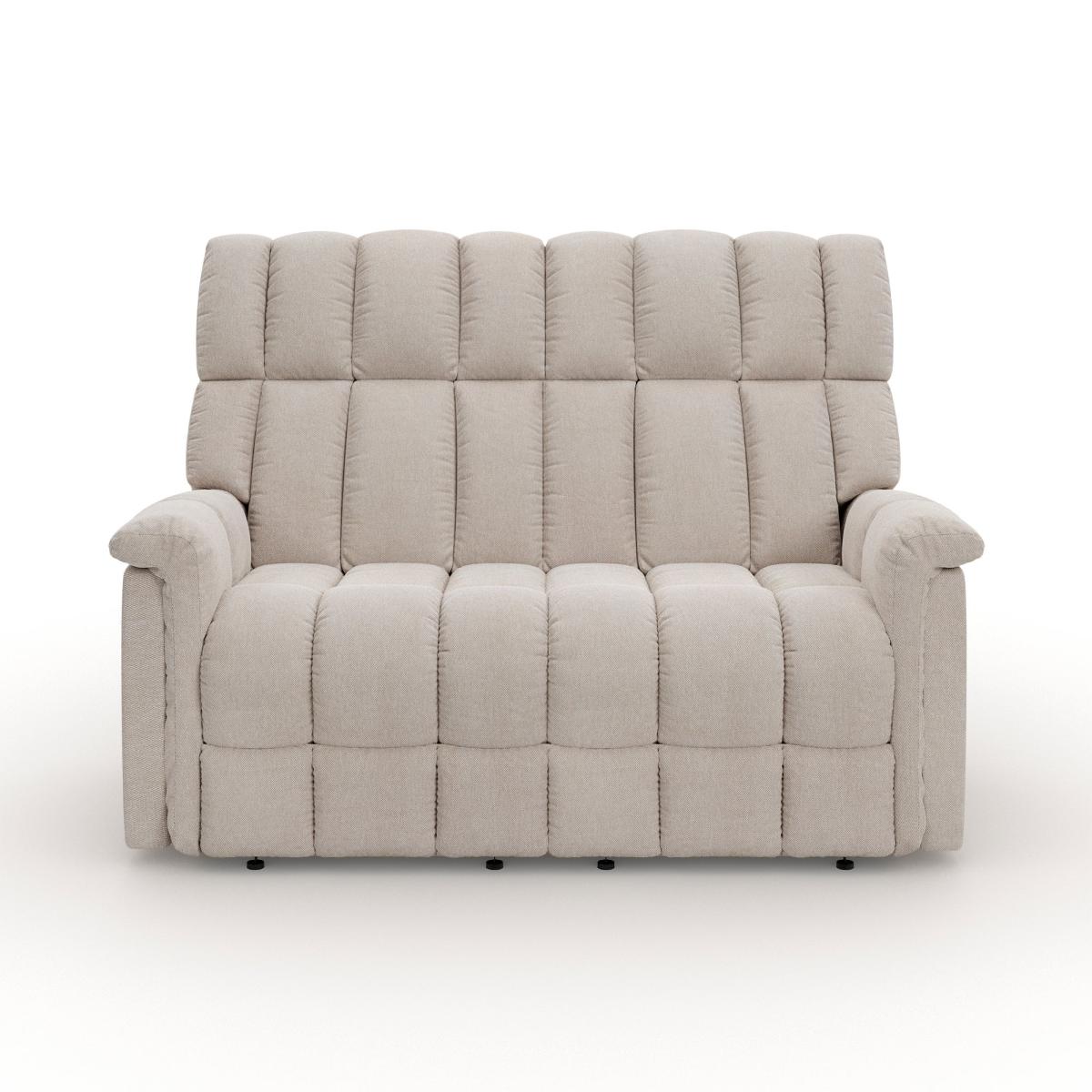 Spencer Chenille Power Recliner 2 Seater Sofa, Natural Natural – image 8