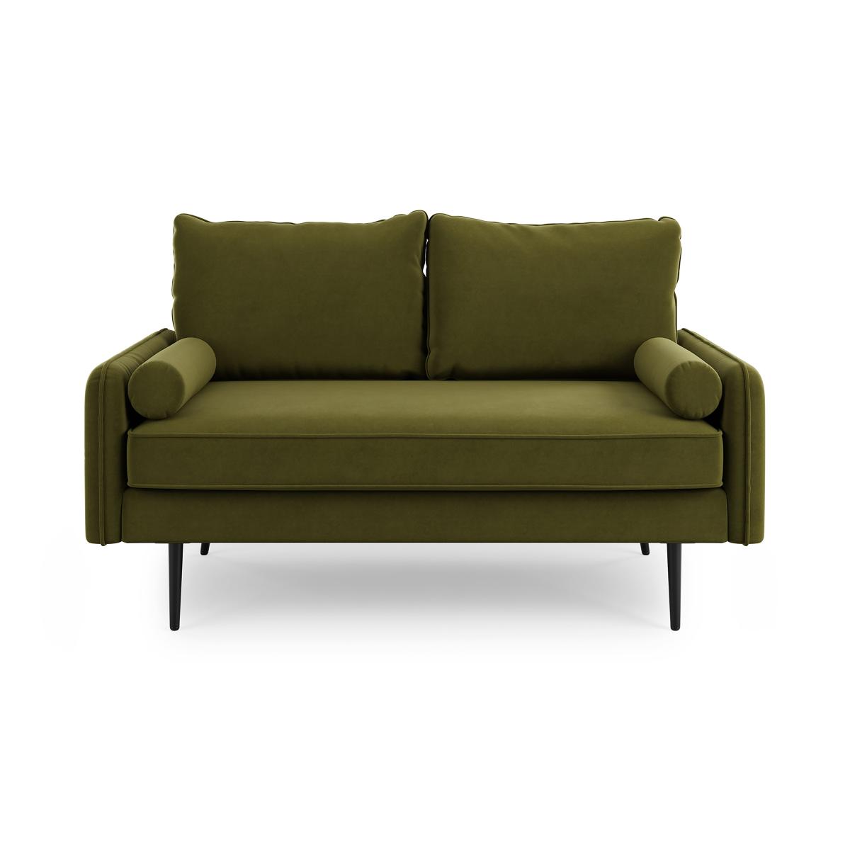 Cassie Velvet 2 Seater Sofa Olive (Green) – image 5
