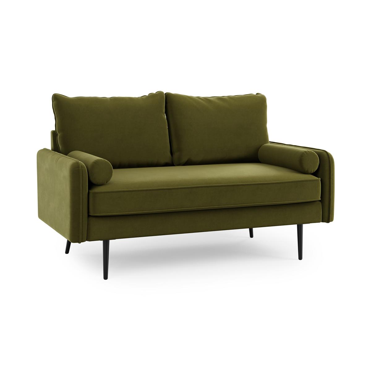 Cassie Velvet 2 Seater Sofa Olive (Green) – image 6
