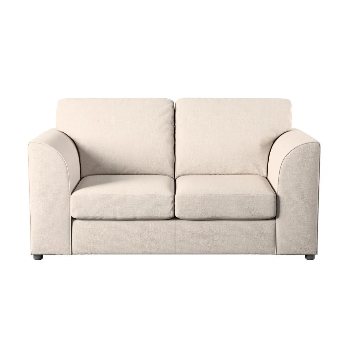 Blake Soft Texture Fabric 2 Seater Sofa Natural – image 3