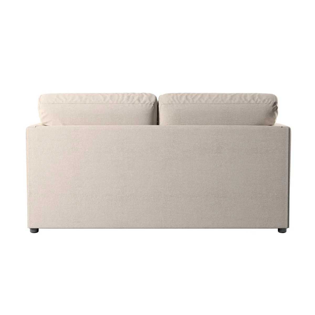Blake Soft Texture Fabric 2 Seater Sofa Natural – image 4