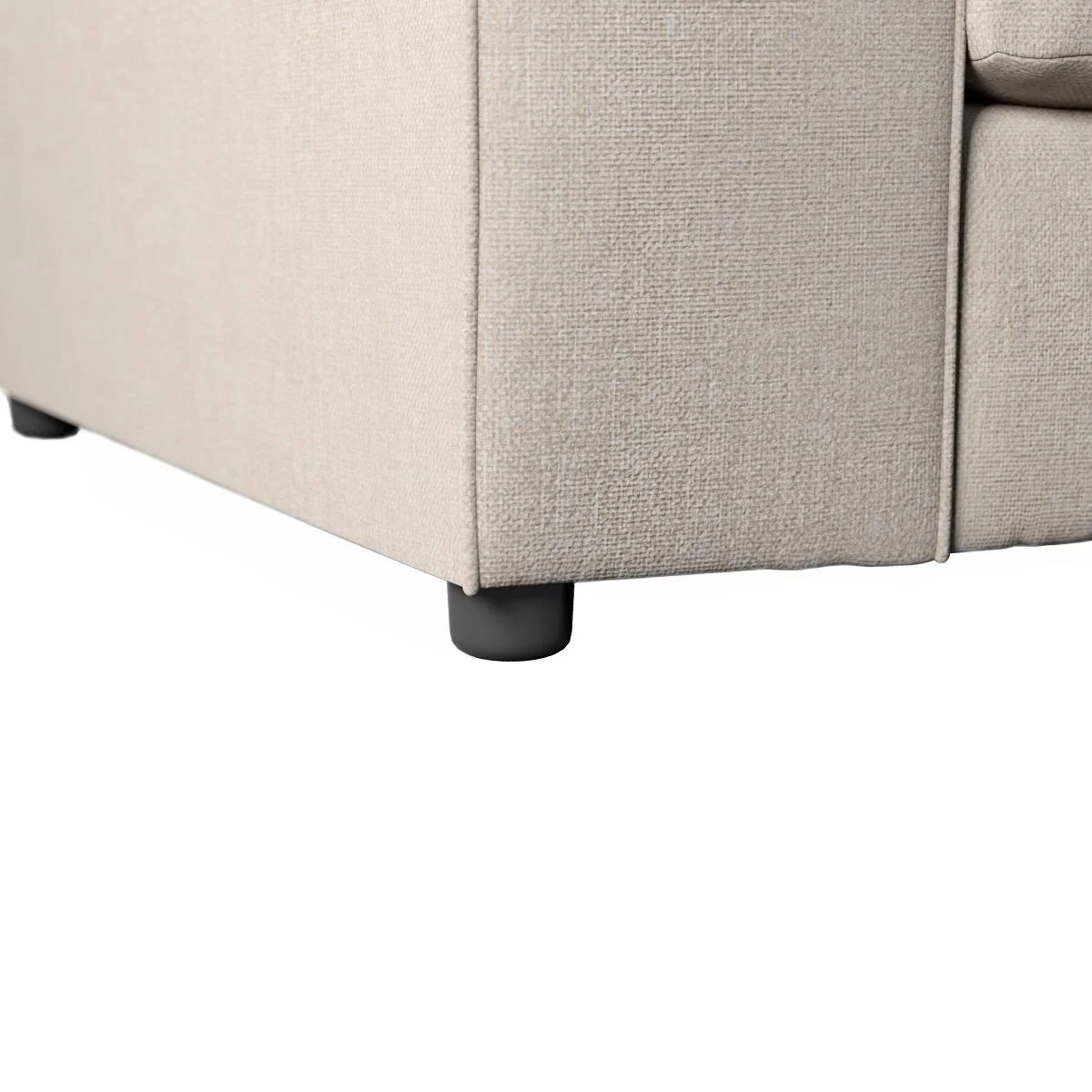 Blake Soft Texture Fabric 2 Seater Sofa Natural – image 7