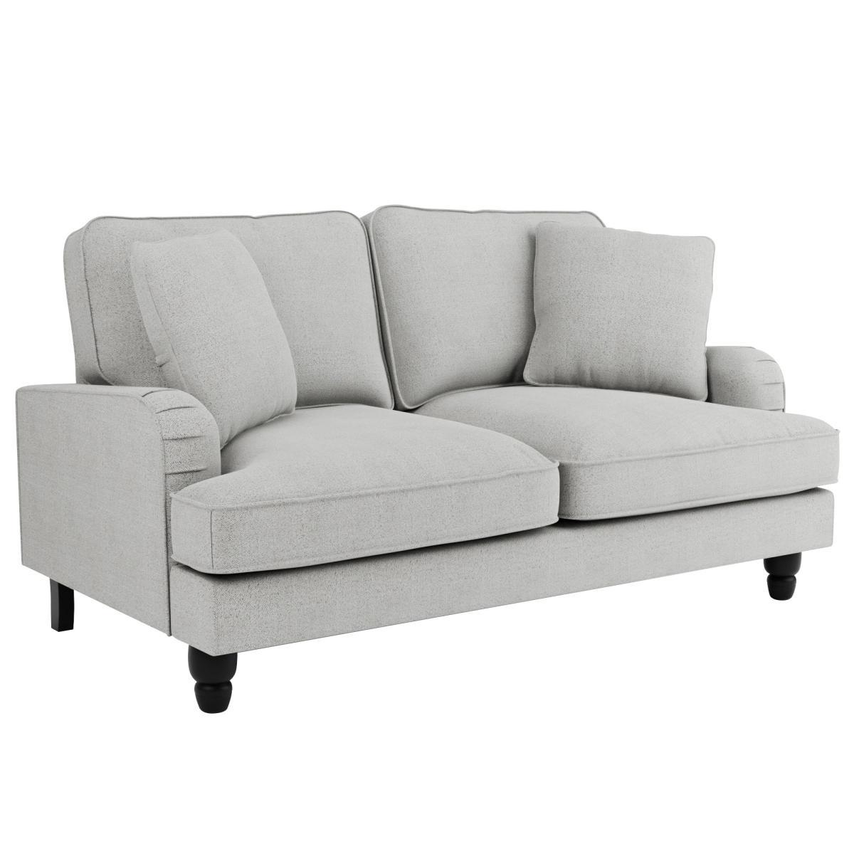 Beatrice Boucle 2 Seater Sofa Light Grey – image 3