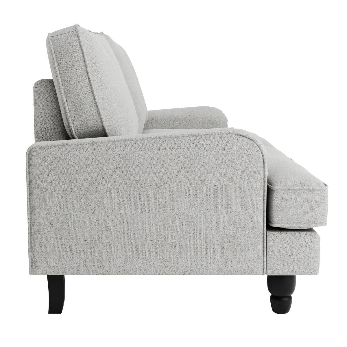 Beatrice Boucle 2 Seater Sofa Light Grey – image 4