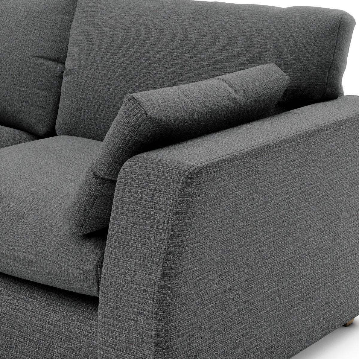 Blakeney Textured Weave 2 Seater Sofa Textured Weave Graphite – image 7