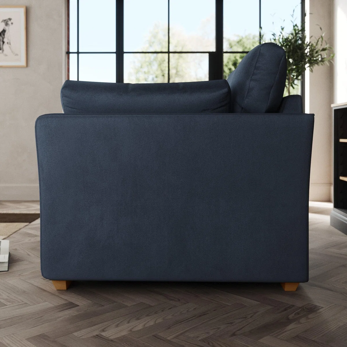 Blakeney 2 Seater Sofa Cosy Velvet Navy – image 3