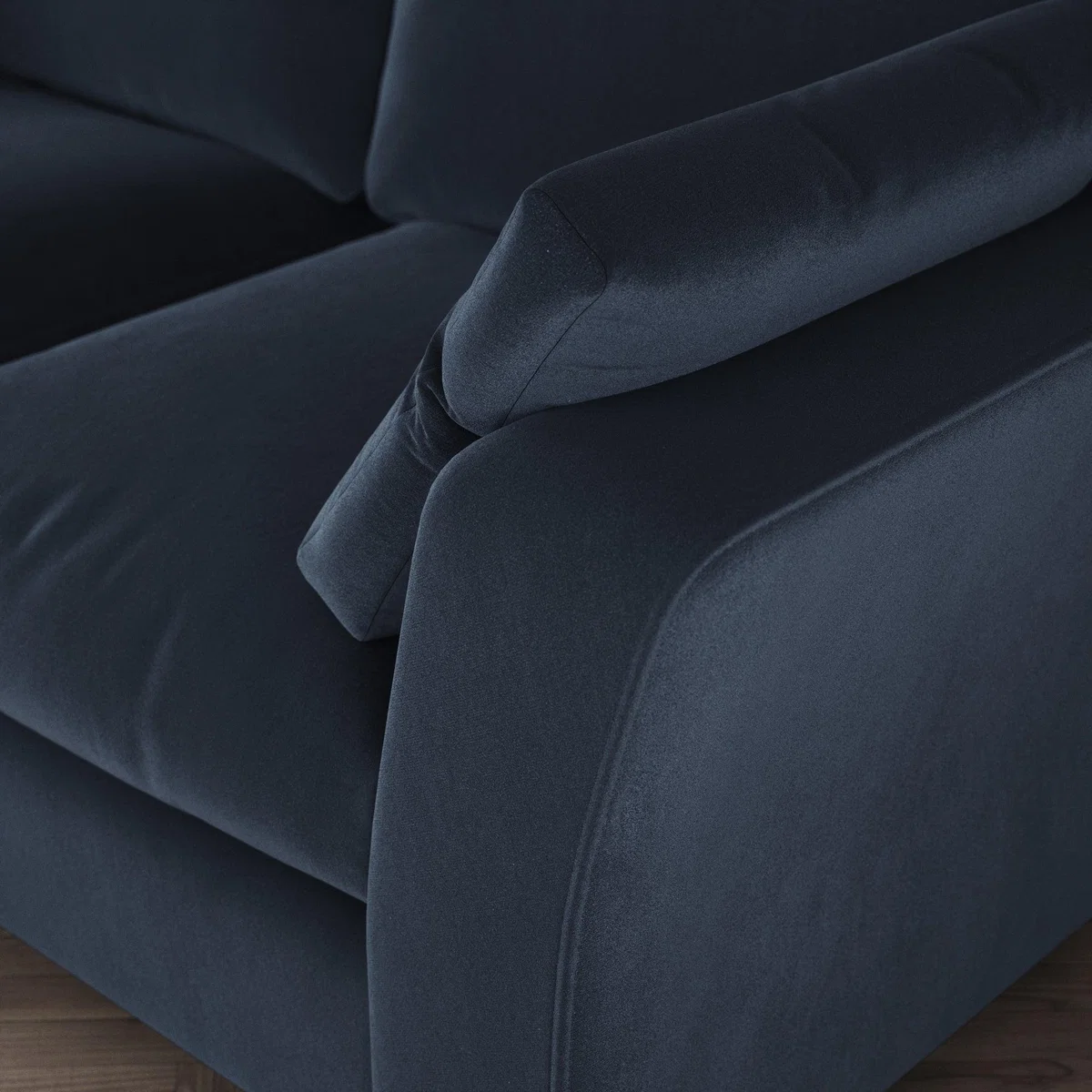 Blakeney 2 Seater Sofa Cosy Velvet Navy – image 6