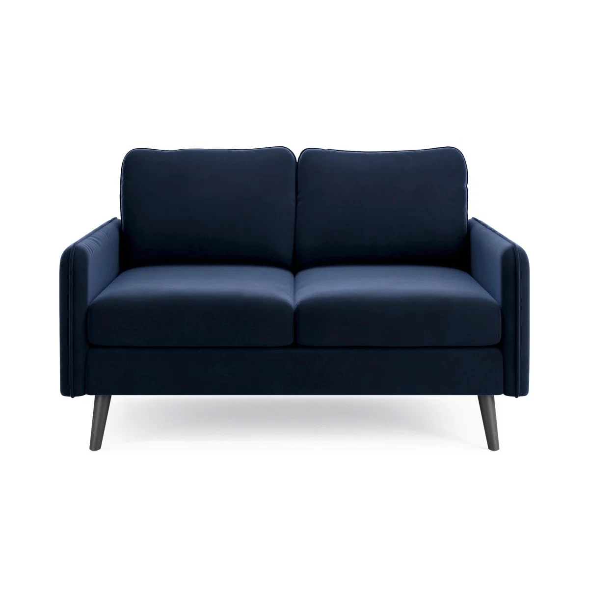 Milton Velvet 2 Seater Sofa in a Box Navy Blue – image 3