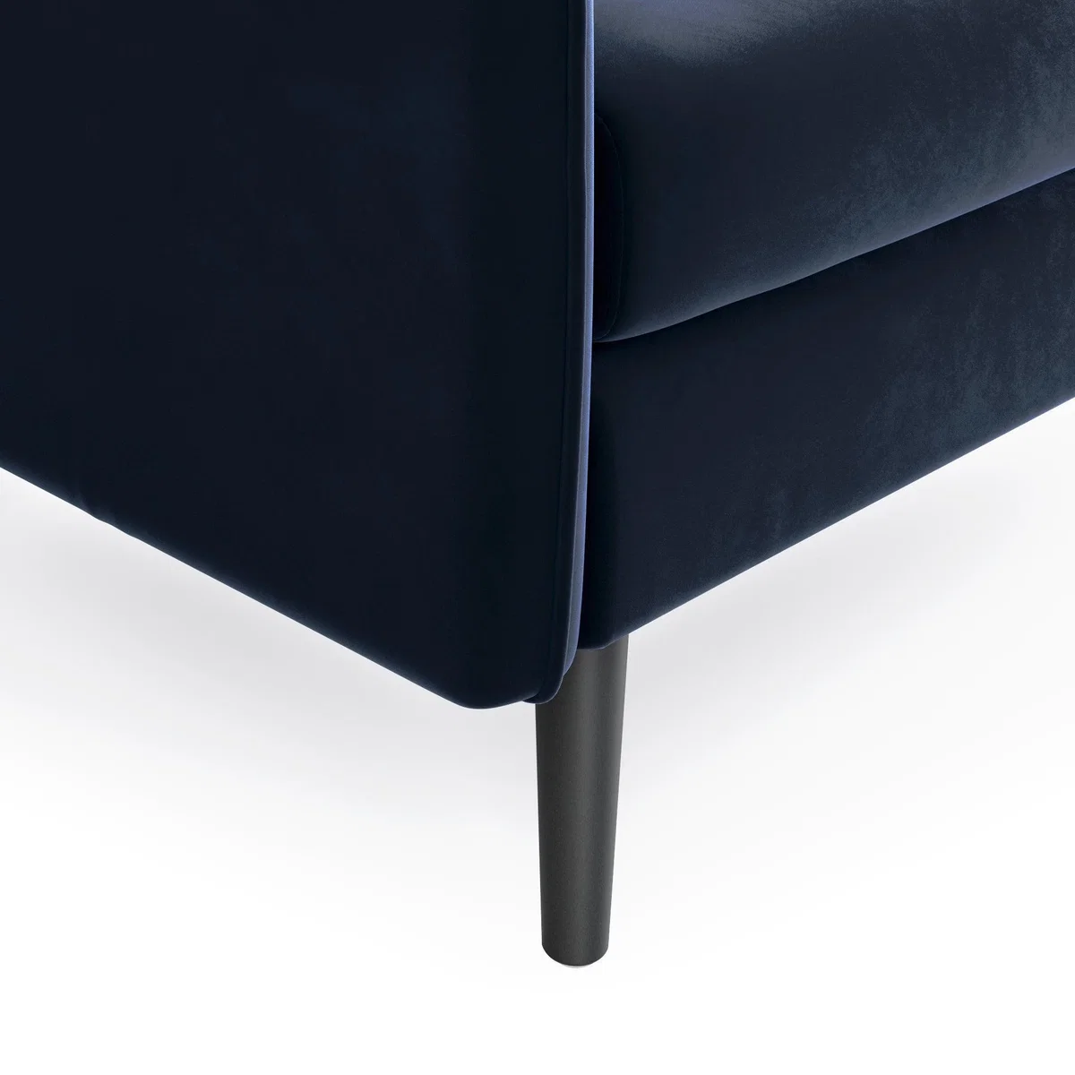 Milton Velvet 2 Seater Sofa in a Box Navy Blue – image 6