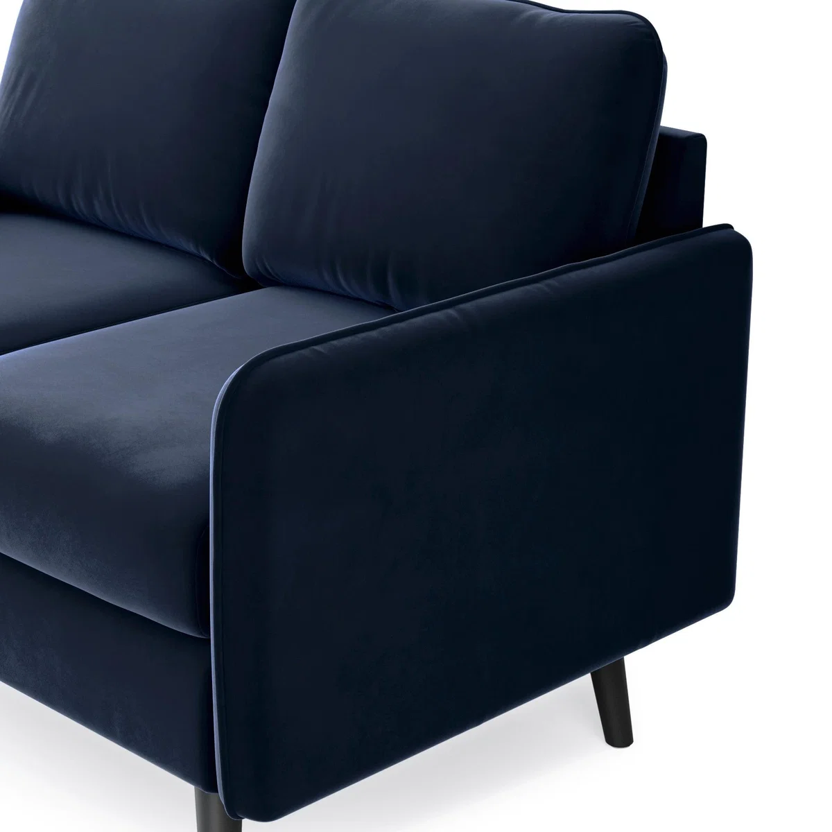 Milton Velvet 2 Seater Sofa in a Box Navy Blue – image 7