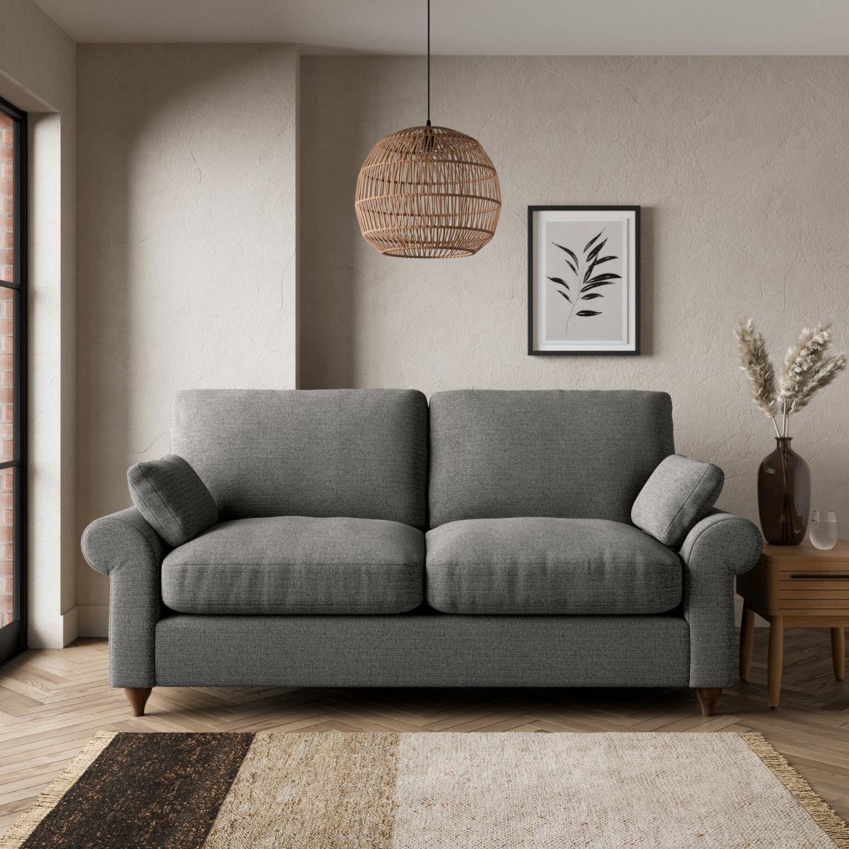 Salisbury Textured Weave 2 Seater Sofa Textured Weave Graphite – image 1
