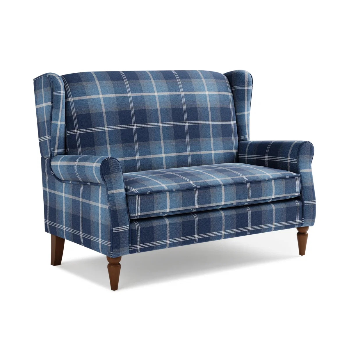 Oswald Small 2 Seater Sofa Navy Oswald Wingback – image 2