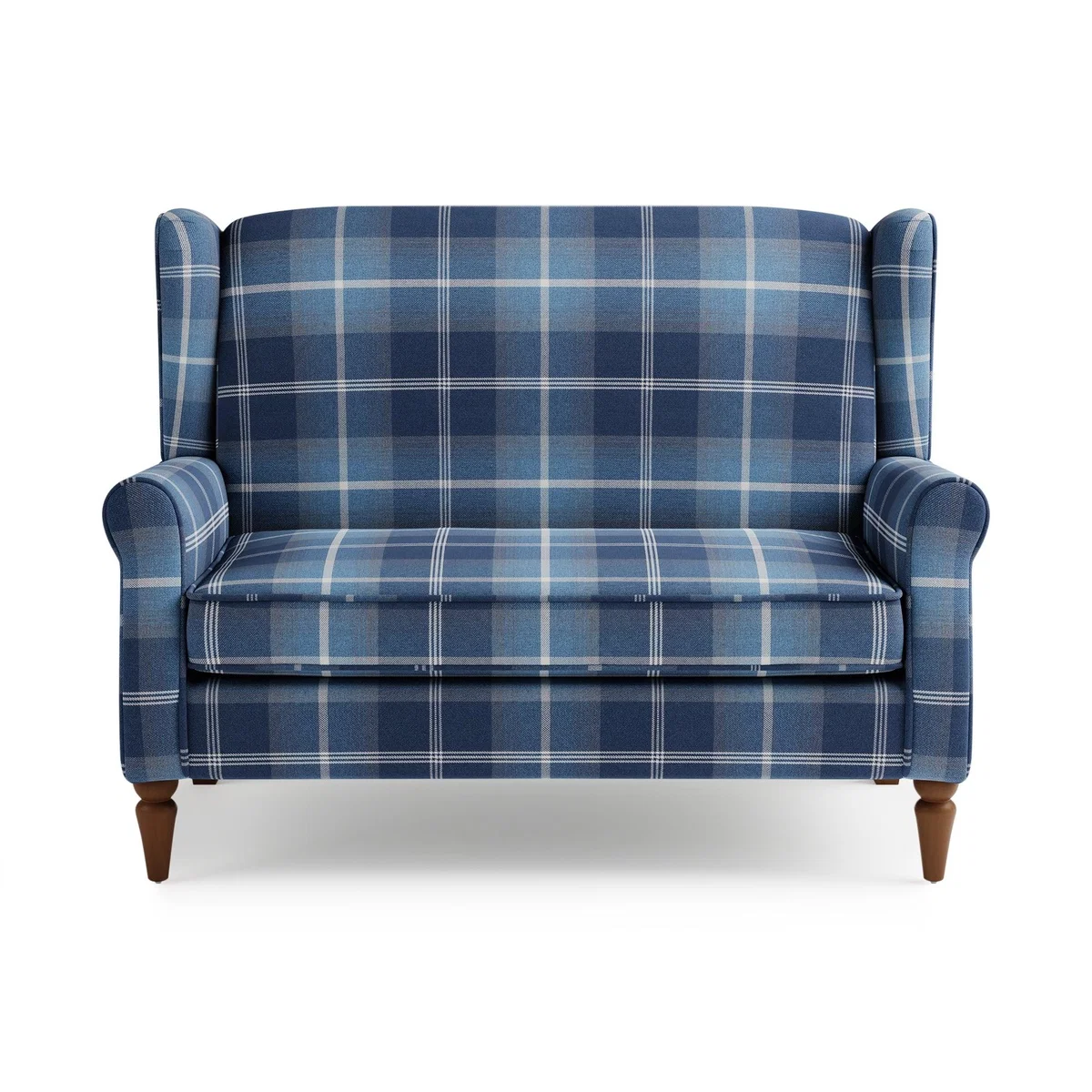 Oswald Small 2 Seater Sofa Navy Oswald Wingback – image 3