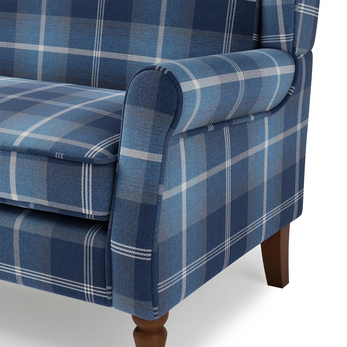 Oswald Small 2 Seater Sofa Navy Oswald Wingback – image 6