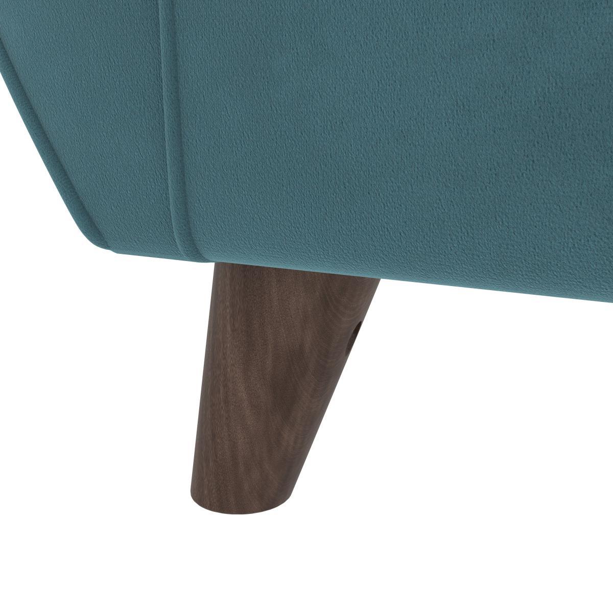 Dalston Velvet 2 Seater Sofa Teal (Blue) – image 6