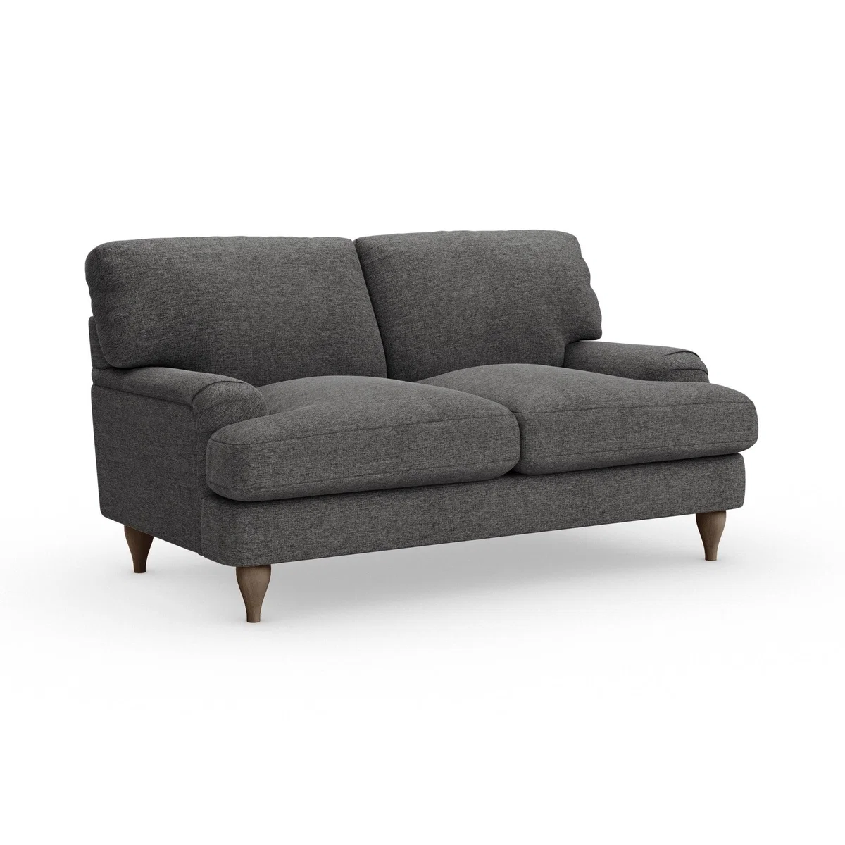 Darwin 2 Seater Sofa Tonal Weave Charcoal – image 2