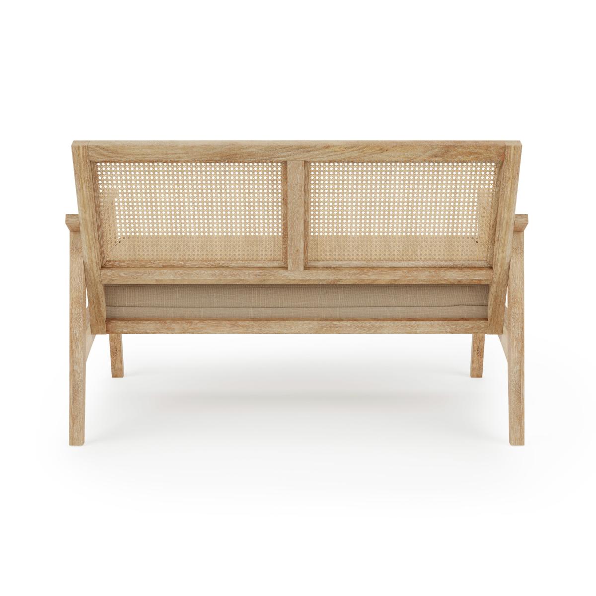 Giselle Linen Compact 2 Seater Sofa Natural – image 5
